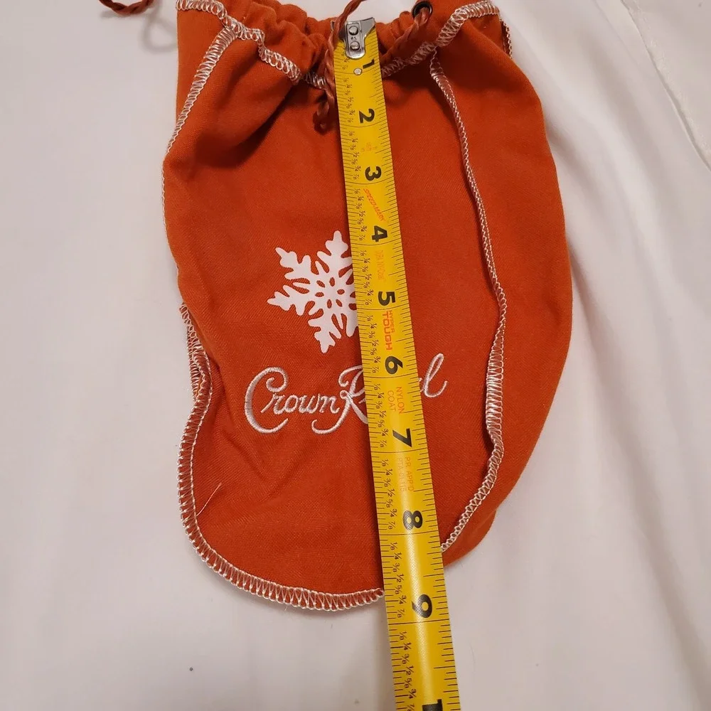 Lot Of 6 Crown Royal Salted Caramel Snowflake Drawstring Bags